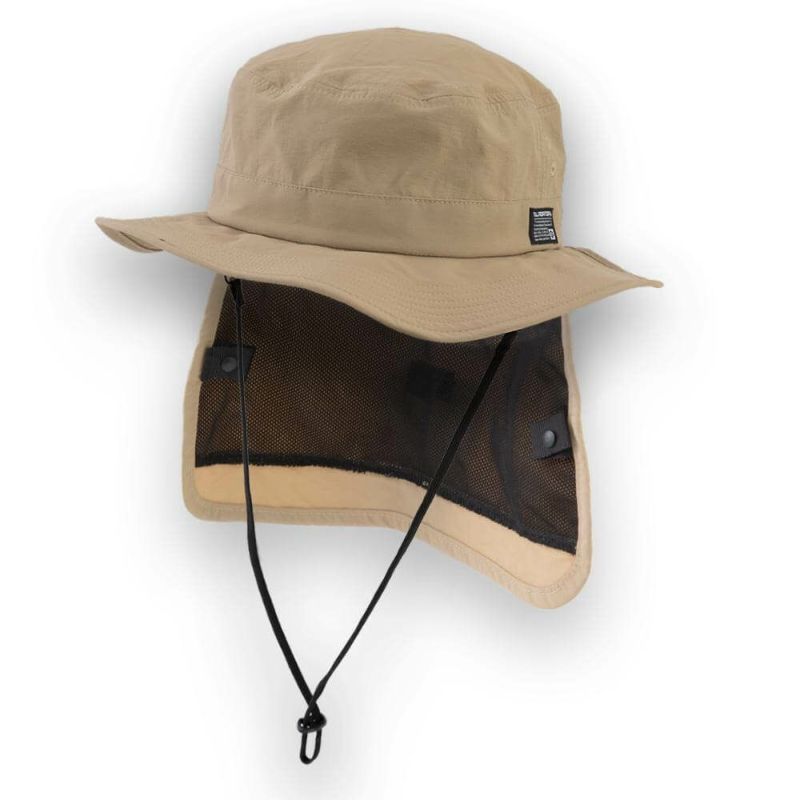 【GLADIATOR】3WAYアイスシェードサファリハット 帽子 メンズ レディース 強力消臭 UVカット 冷感素材 アウトドア 作業 農業 釣り 熱中症