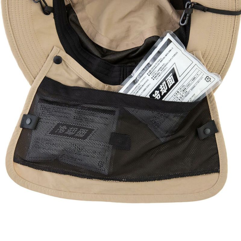 【GLADIATOR】3WAYアイスシェードサファリハット 帽子 メンズ レディース 強力消臭 UVカット 冷感素材 アウトドア 作業 農業 釣り 熱中症