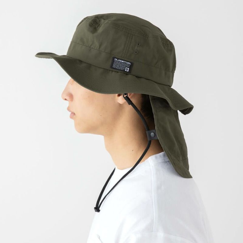 【GLADIATOR】3WAYアイスシェードサファリハット 帽子 メンズ レディース 強力消臭 UVカット 冷感素材 アウトドア 作業 農業 釣り 熱中症