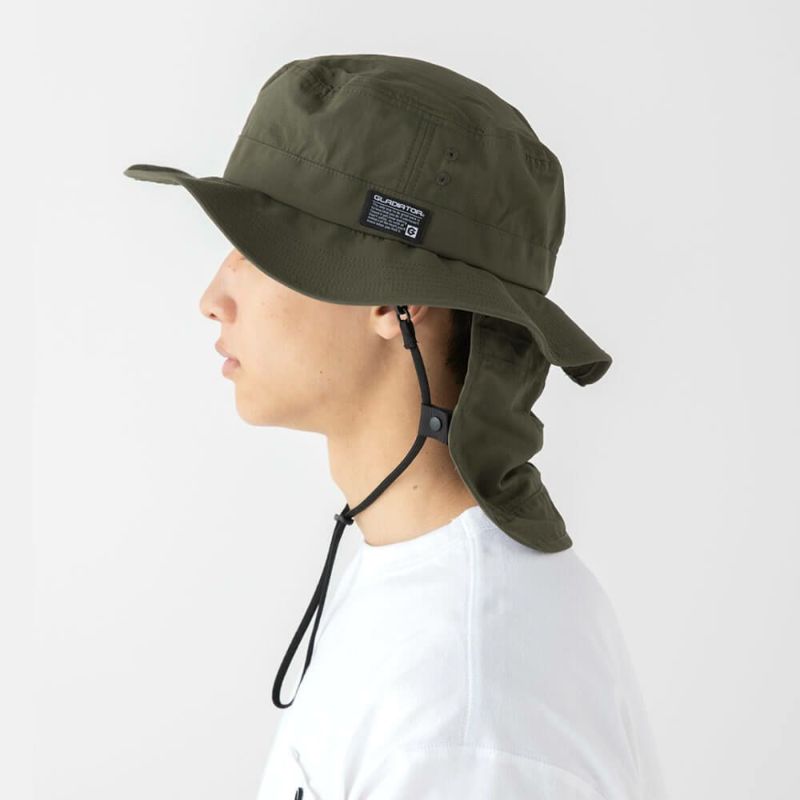 【GLADIATOR】3WAYアイスシェードサファリハット 帽子 メンズ レディース 強力消臭 UVカット 冷感素材 アウトドア 作業 農業 釣り 熱中症