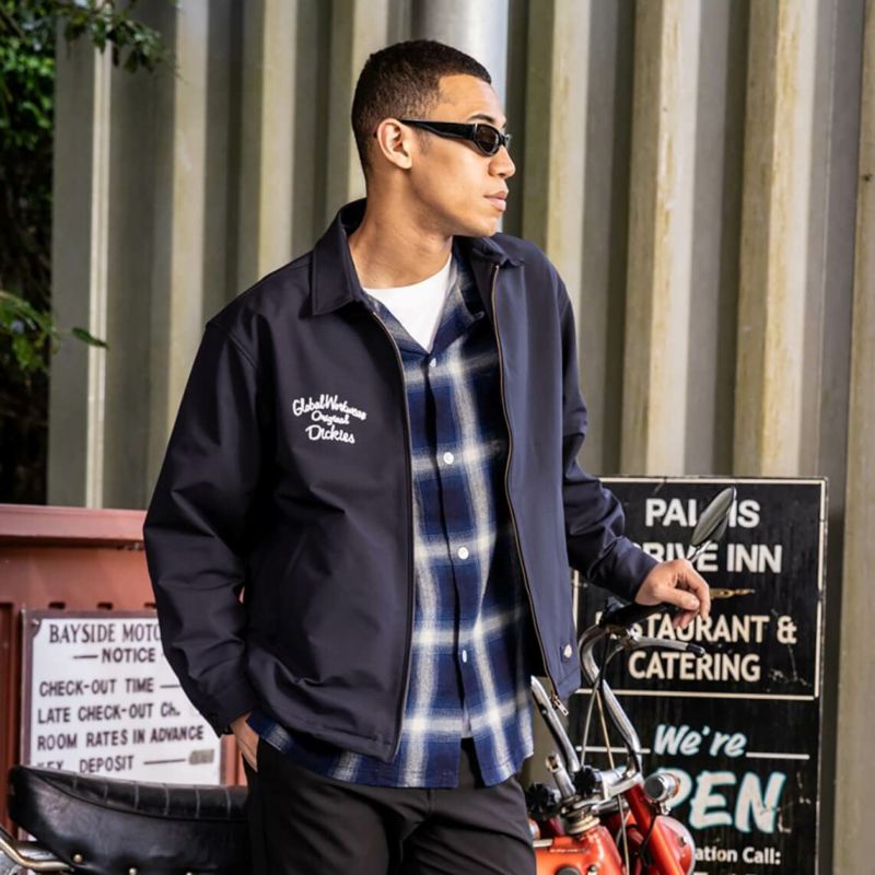 Dickies限定品 D-757001 チェーン刺繍入り4WAYストレッチジャケット