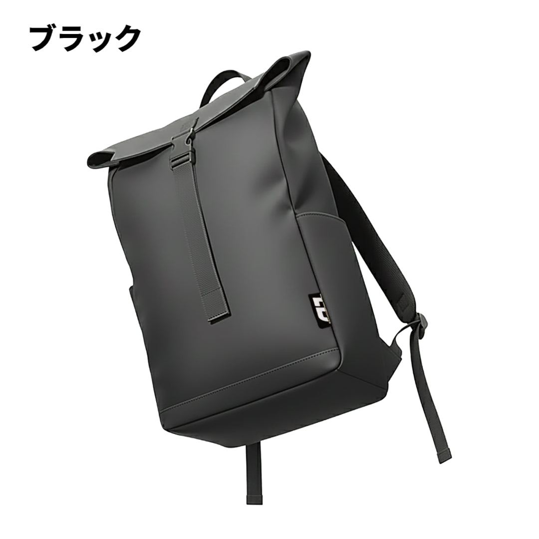 K-WORK MB-03 ロールトップリュック MONOTEK PUレザー 耐水仕様 サイドポケット付き ビジネスバック 出張