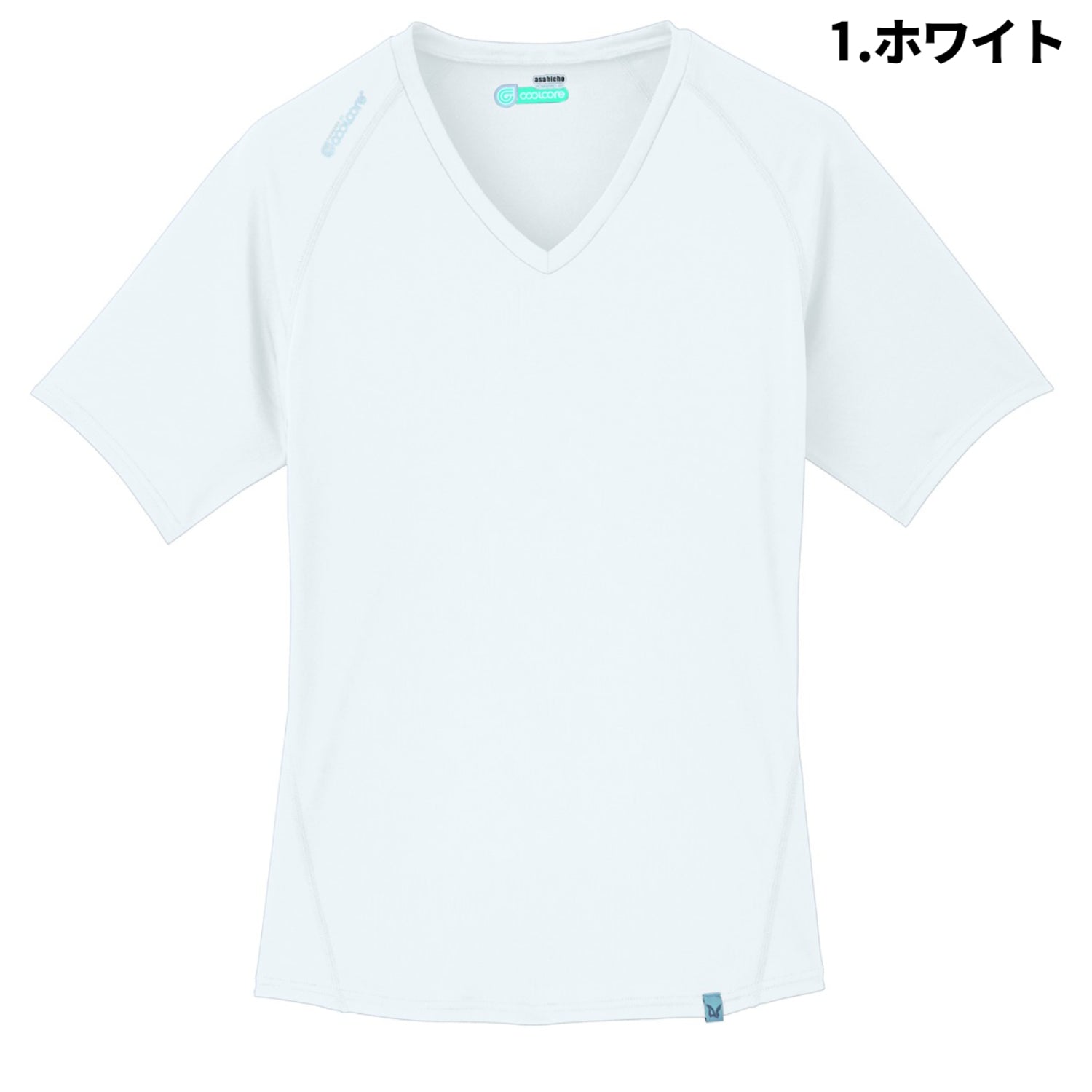 旭蝶 クールコア 0045 半袖Vネッククールインナー コンプレッション 夏用インナー Asahicho