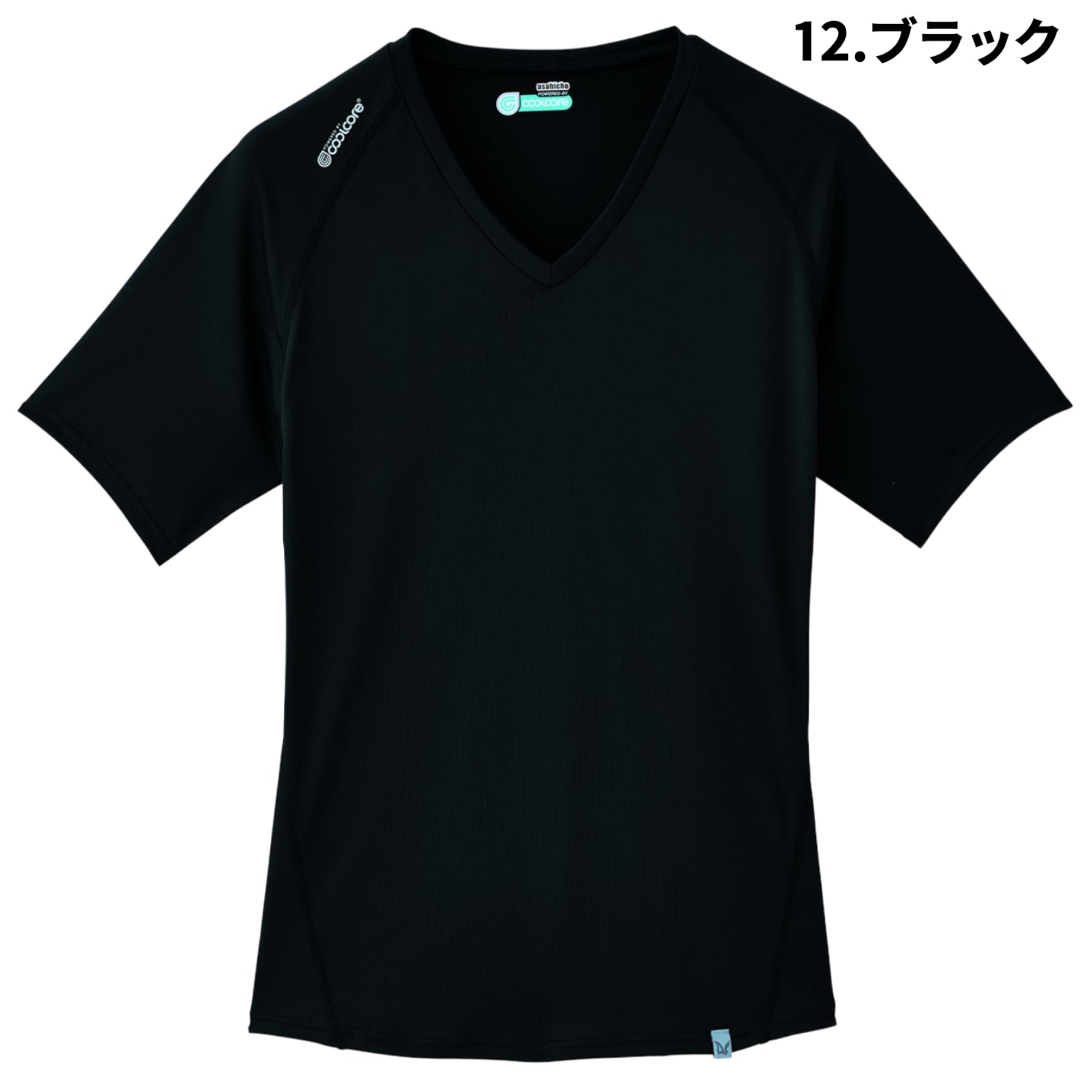 旭蝶 クールコア 0045 半袖Vネッククールインナー コンプレッション 夏用インナー Asahicho