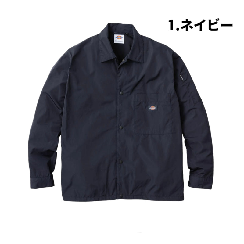Dickies D-7510 コーチジャケット 2025AW コーコス 撥水 UVカット カジュアル 作業着 作業服 春秋冬 アウター ディッキーズ