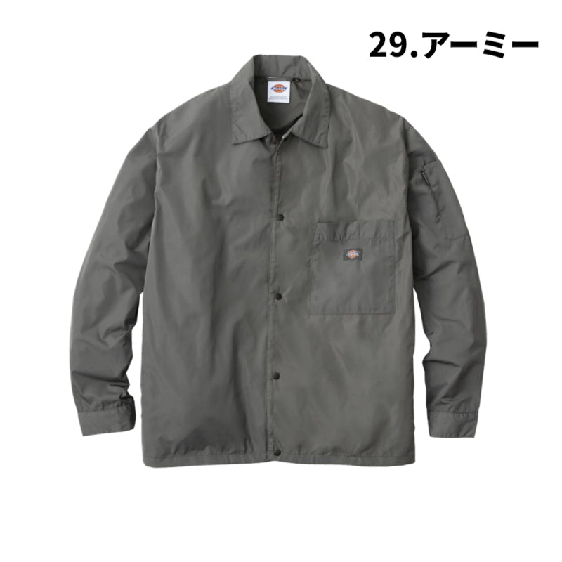 Dickies D-7510 コーチジャケット 2025AW コーコス 撥水 UVカット カジュアル 作業着 作業服 春秋冬 アウター ディッキーズ