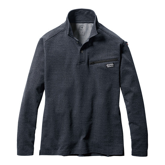 【在庫処分】バートル 4094 ヘビーウェイトポロシャツ 45.インディゴ BURTLE 作業服 ユニセックス 制電 消臭 吸汗速乾 ストレッチ 耐久性 襟付き ニット 作業着 オールシーズン