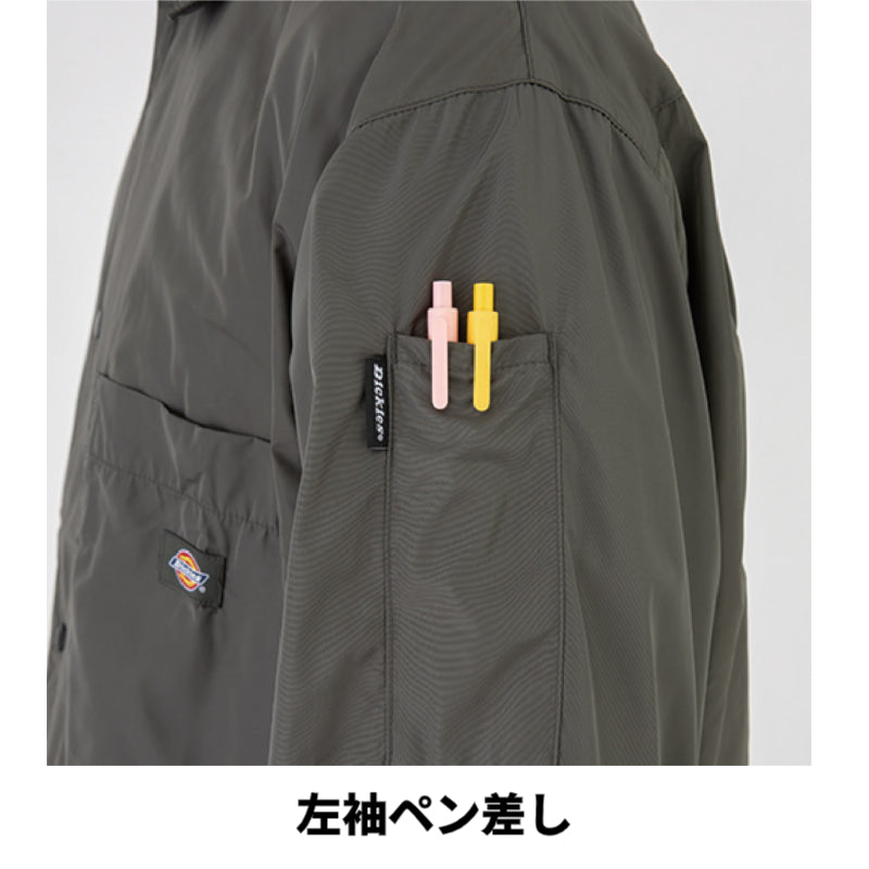 Dickies D-7510 コーチジャケット 2025AW コーコス 撥水 UVカット カジュアル 作業着 作業服 春秋冬 アウター ディッキーズ