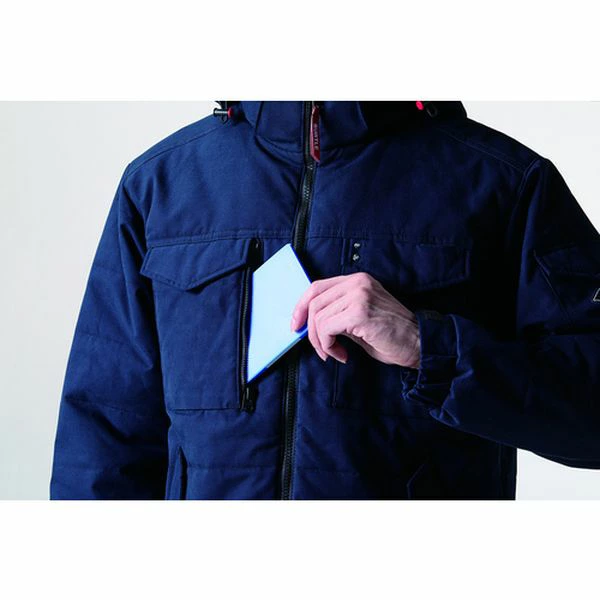 【店頭展示品】ブラック L バートル 5050 防寒ジャケットユニセックス BURTLE ストレッチ ワーク 撥水 防風 保温 サーモクラフト装着対応 ヌバックタッサー 在庫限り