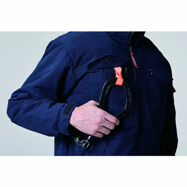 【店頭展示品】ブラック L バートル 5050 防寒ジャケットユニセックス BURTLE ストレッチ ワーク 撥水 防風 保温 サーモクラフト装着対応 ヌバックタッサー 在庫限り