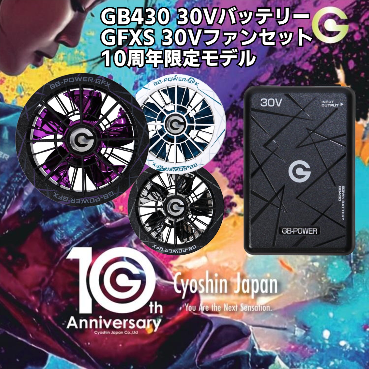 長信ジャパン GB-POWER GFXS 30Vファンセット 10周年限定モデル 空調