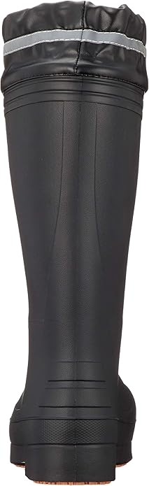 安全長靴 富士手袋 ラバーセーフかるなが 樹脂製先芯 RE-6255 レインブーツ ロングタイプ 長靴 先芯入 超軽量 ハイブリッド素材 軽作業 BLACK 在庫限り