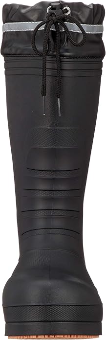 安全長靴 富士手袋 ラバーセーフかるなが 樹脂製先芯 RE-6255 レインブーツ ロングタイプ 長靴 先芯入 超軽量 ハイブリッド素材 軽作業 BLACK 在庫限り