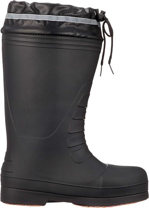 安全長靴 富士手袋 ラバーセーフかるなが 樹脂製先芯 RE-6255 レインブーツ ロングタイプ 長靴 先芯入 超軽量 ハイブリッド素材 軽作業 BLACK 在庫限り