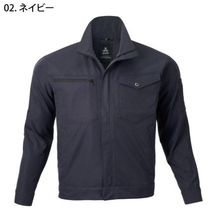アタックベース 19034 APEX WIN ストレッチブルゾン S~7L 制電 JIS T-8118対応 イージーケア ストレッチ 軽量 形態安定