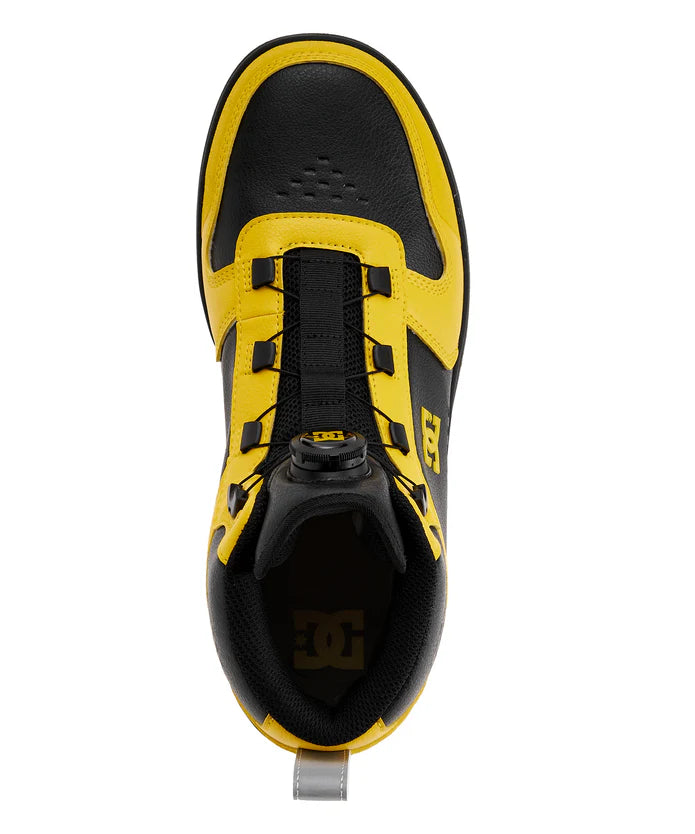 DC SHOES メンズ PHACTOR HI DL DP005701 プロテクティブスニーカー JSAA A種 3E ダイヤル式 ガラス繊維強化樹脂製先芯