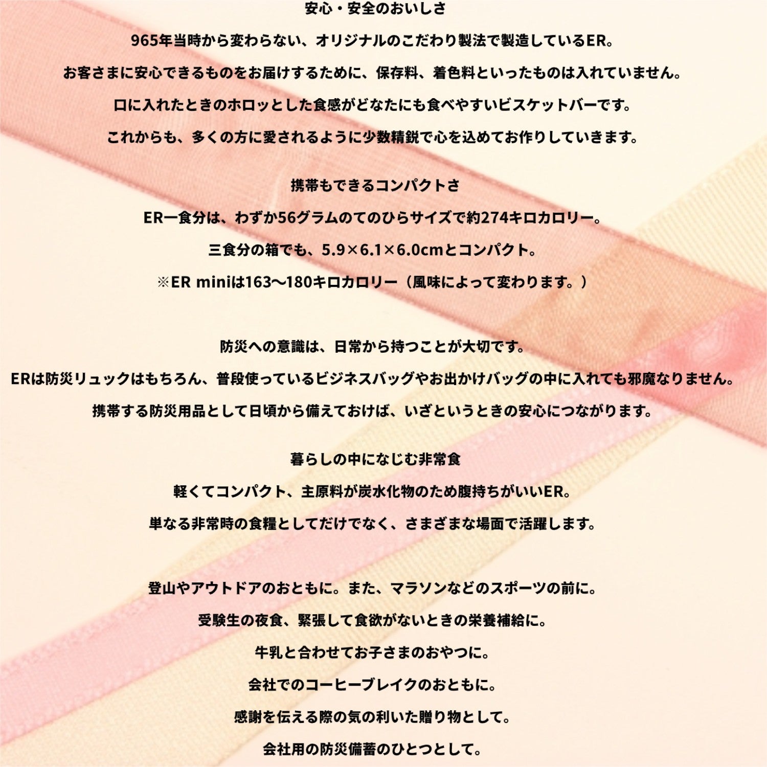 ER PLUS mini 2個入 4フレーバーセット 7年保存 防災 非常食 保存食 ビスケット 軽量 コンパクトアレルギー対応