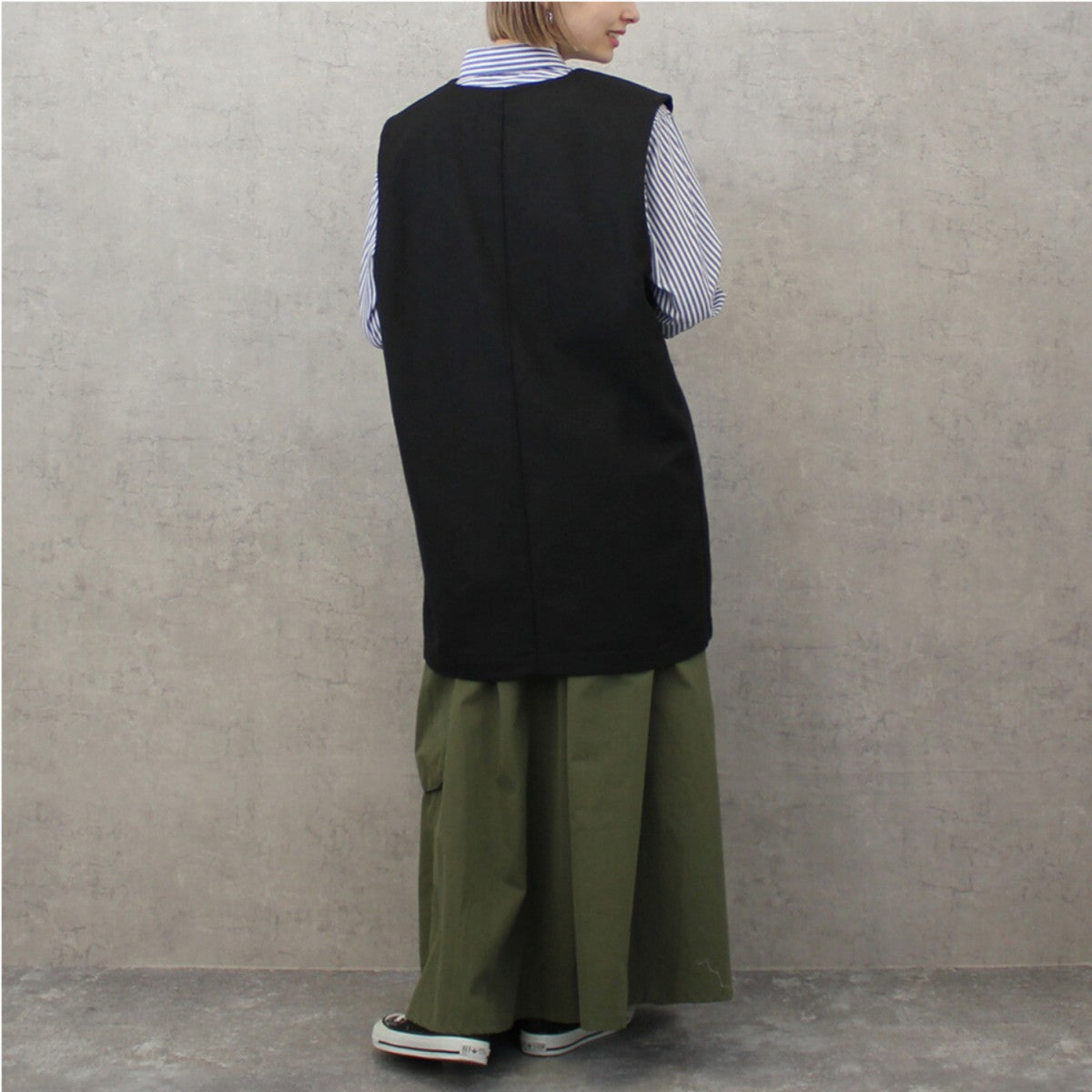 スカート レディース ロングスカート ハイウエスト ウエストゴム サイドポケット フレアスカート Aライン カジュアル 30代 40代 50代