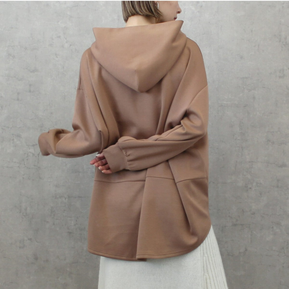 【在庫処分価格】パーカー ダンボールニット フーディー 長袖 レディース 30代40代50代 体型カバー 軽量 暖かい