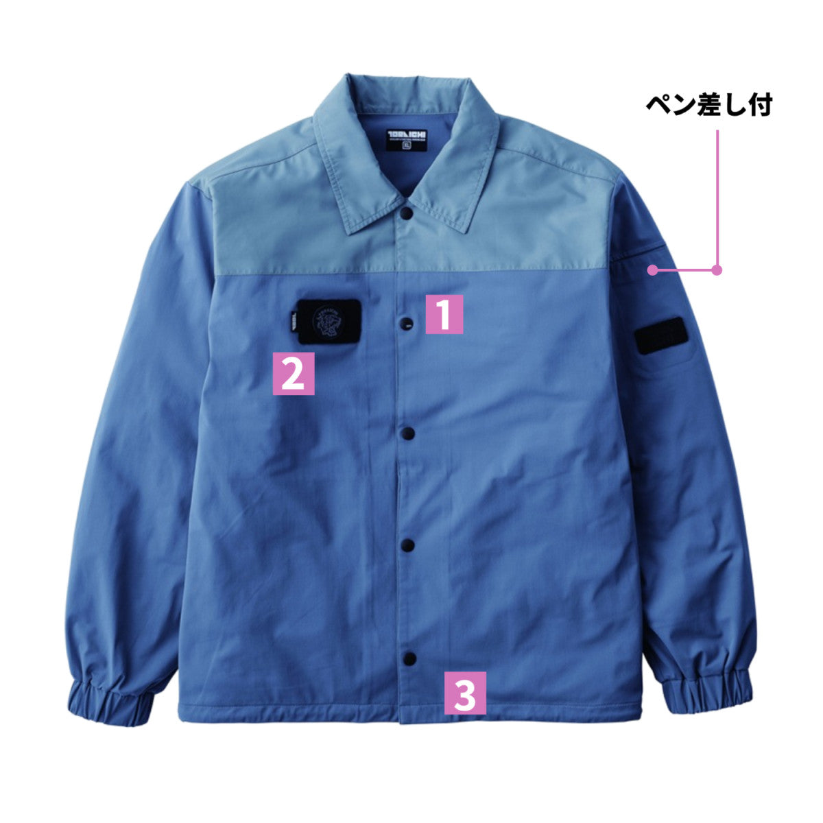 寅壱 5958-124 コーチジャケット 軽撥水 UVカット ストレッチ 抗ピリング 作業着 作業服 TORA 2025AW アウター 軽羽織