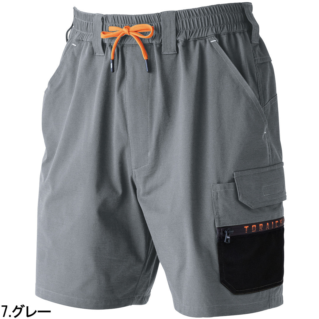 寅壱 9278-241 カーゴハーフパンツ 春夏用 ストレッチ 吸汗速乾 UVカット 抗ピリング 作業着 作業ズボン カジュアル アウトドア TORAICHI