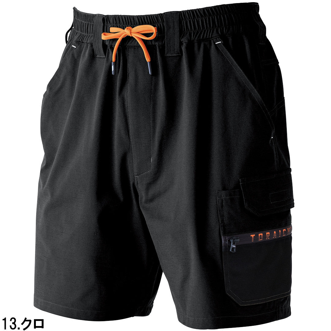 寅壱 9278-241 カーゴハーフパンツ 春夏用 ストレッチ 吸汗速乾 UVカット 抗ピリング 作業着 作業ズボン カジュアル アウトドア TORAICHI