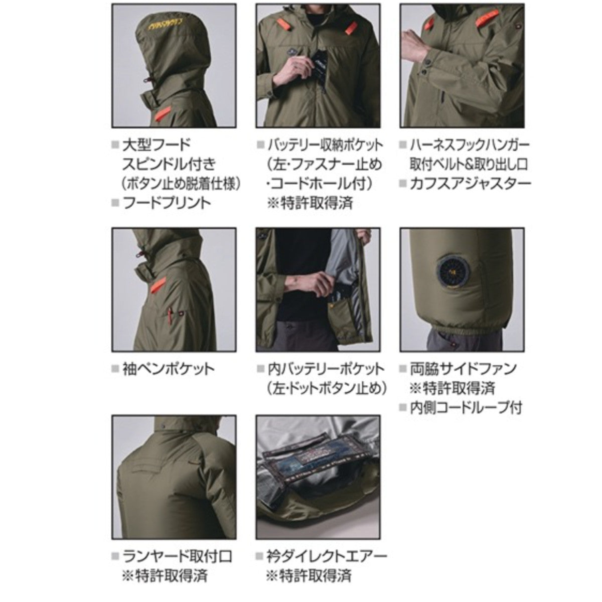 バートル AC2061 ACブルゾン サイドファン取付設計モデル 遮熱効果-8℃ アルミコーティング加工 軽量 撥水 作業服 熱中症対策服のみ 単品