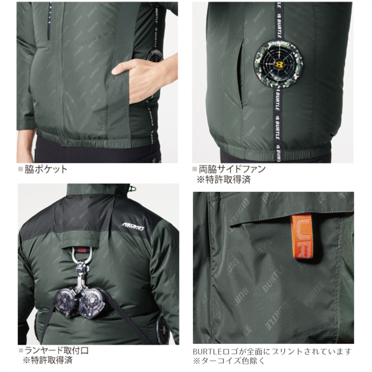 ※ワケ有り品 バートル AC2021 ACブルゾン 長袖ブルゾン 単品 エアークラフト -9℃遮熱 サイドファン 空調ウェア 男女兼用 アルミ ハーネス対応 作業服 熱中症対策