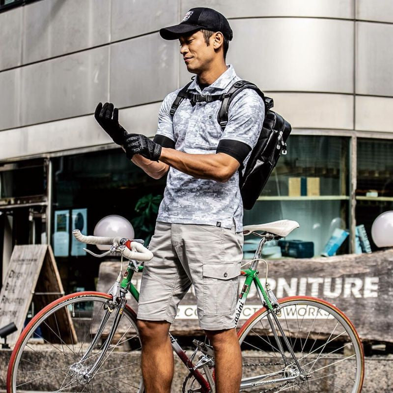 【GLADIATOR】ストレッチコードピケショートカーゴ GA-3916 作業着  グラディエーター ストレッチ コーコス ショートパンツ  アウトドア 作業服 CO-COS