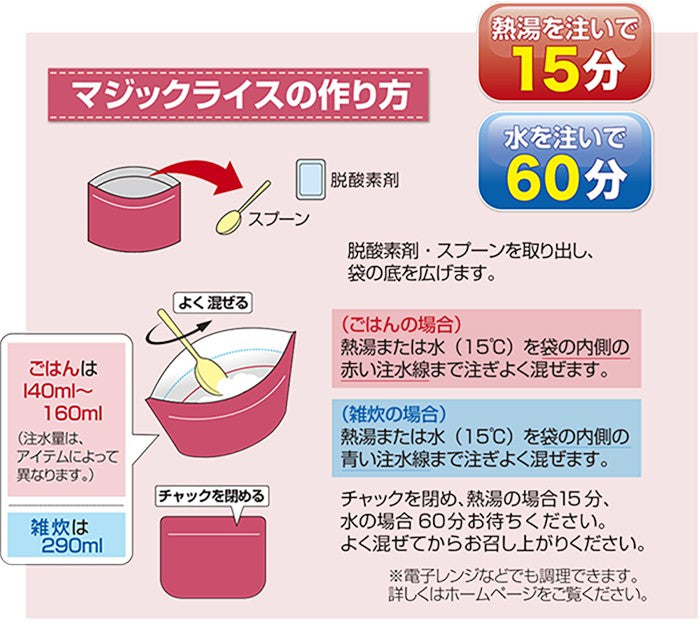 5年保存 マジックライス10食セット 白飯 非常用 備蓄 保存食 アルファ化米 アレルギー物質28品目不使用 サタケご飯 おかゆ