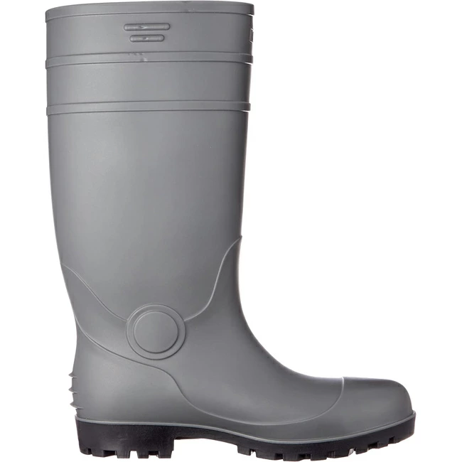 ジーデージャパン 長靴 鋼製先芯入り 底耐油 RB-718 ツヤ消し グレー ワイン 在庫限り 安全長靴 先芯 セーフティブーツ