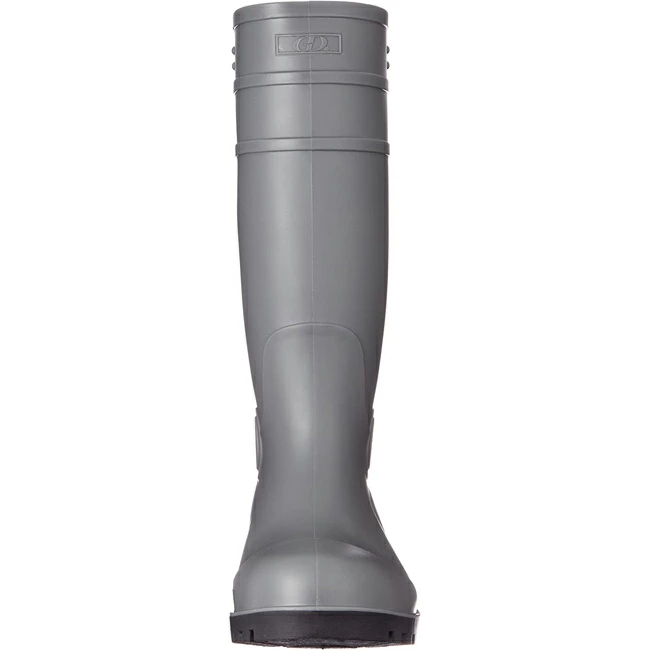 ジーデージャパン 長靴 鋼製先芯入り 底耐油 RB-718 ツヤ消し グレー ワイン 在庫限り 安全長靴 先芯 セーフティブーツ