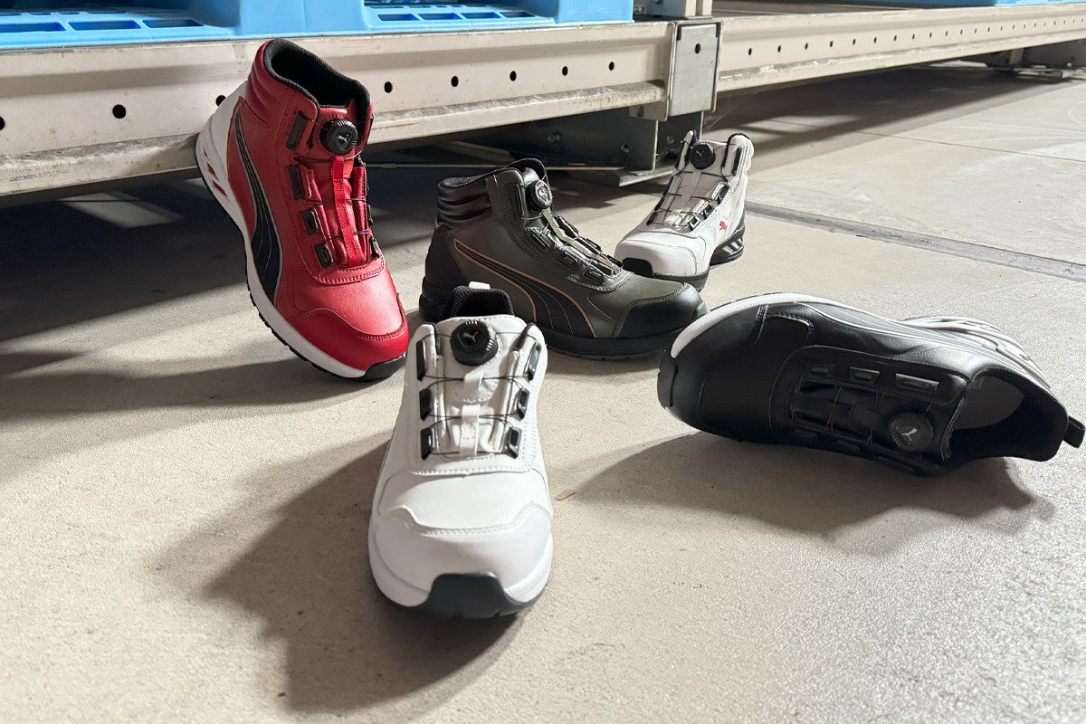 プーマ 安全靴 メンズ PUMA RIDER 2.0 DISC MID ミッドカット セーフティスニーカー JSAA認定品 衝撃吸収 樹脂製先芯