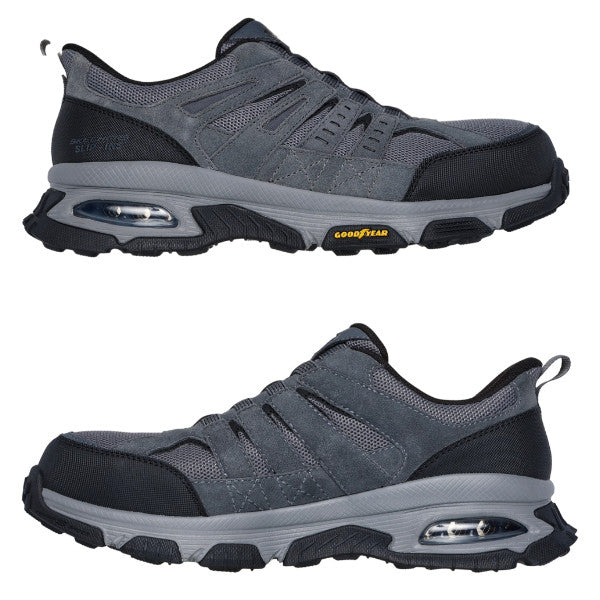 SKECHERS 安全靴 200206W SKECH-AIR ENVOY ST 2E スケッチャーズ スリップインズ グッドイヤーアウトソール 制電 海外規格 作業靴 メンズ ワークシューズ