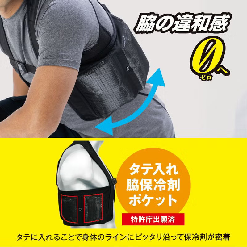 【2026SS新作】GI-479 アイスメッシュベスト 保冷剤300g用 6ポケット 作業服 空調ウェア 熱中症対策 アウトドア コーコス