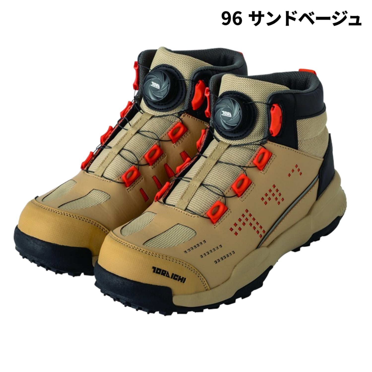 寅壱 作業靴 0288-965 ダイヤル式ミッドカットスニーカー