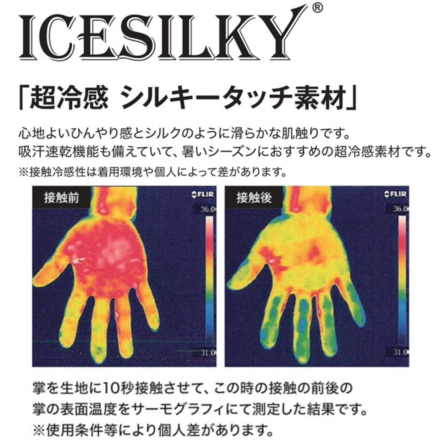 寅壱 7996-947 アームカバー 接触冷感 吸汗速乾 UVカット 超冷感 シルキータッチ 作業服 夏用インナー コンプレッション