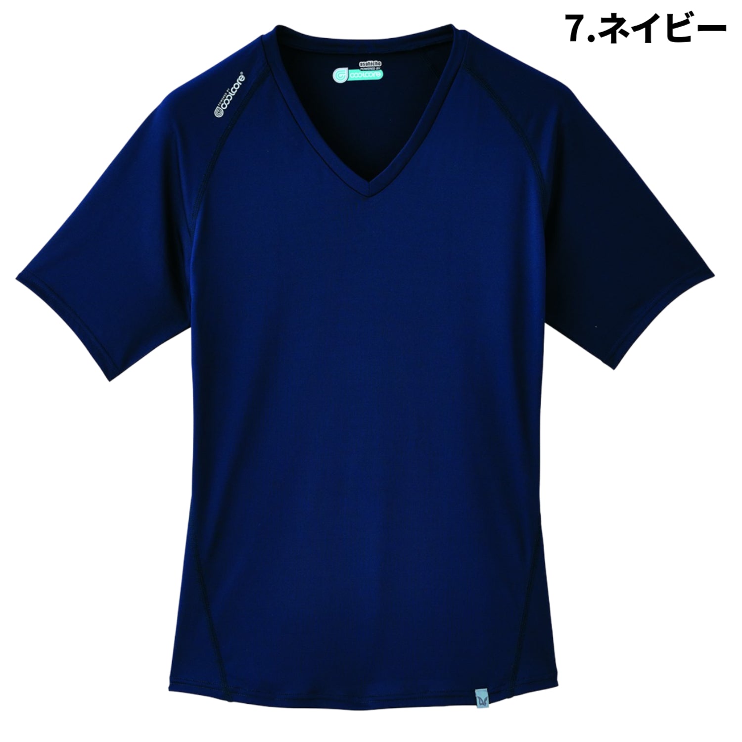 旭蝶 クールコア 0045 半袖Vネッククールインナー コンプレッション 夏用インナー Asahicho