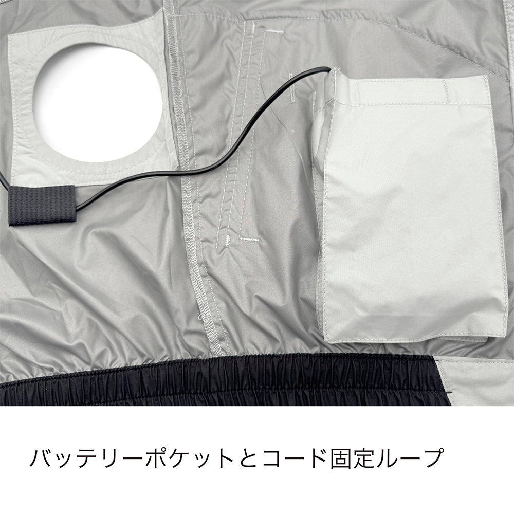 【2026SS新作】PUMA  AT-8031N エアツイスト フーディー半袖 ハイポジション ファン装着用ウェア 空調風神服® 熱中症対策