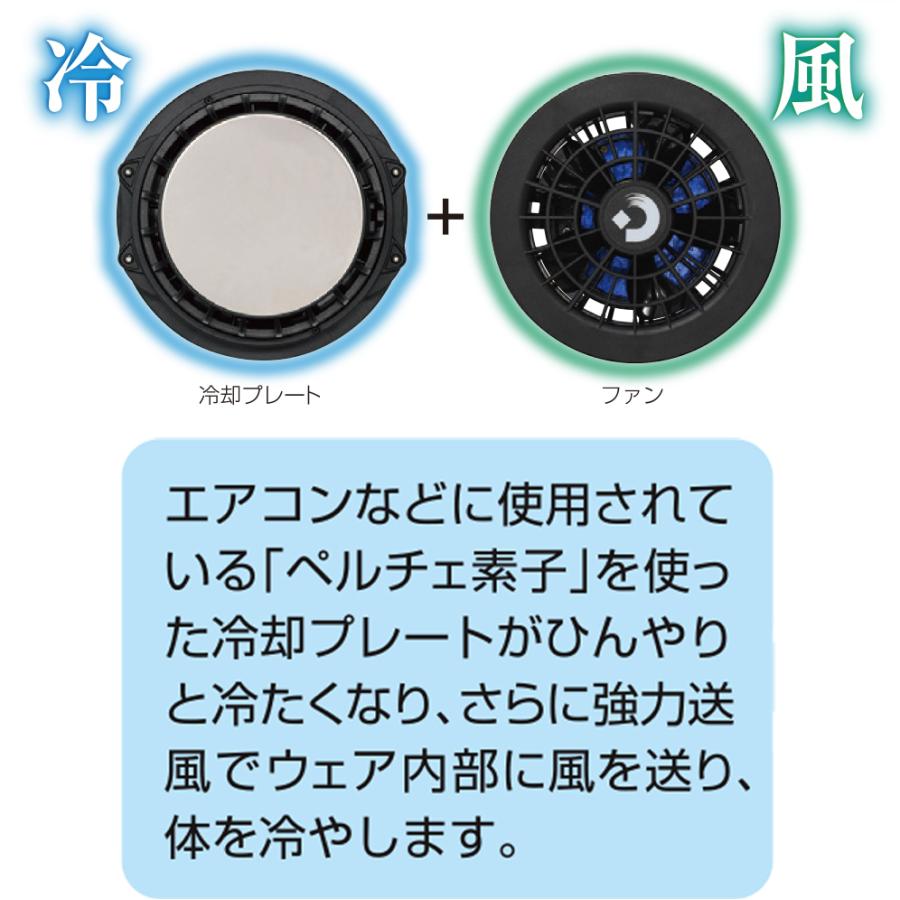 DAISHIN FPC-S26 冷却ハイブリットファンセット ブラック ベスト別売 ファン付ベスト ペルチェベスト 猛暑対策 暑さ対策 熱中症対策