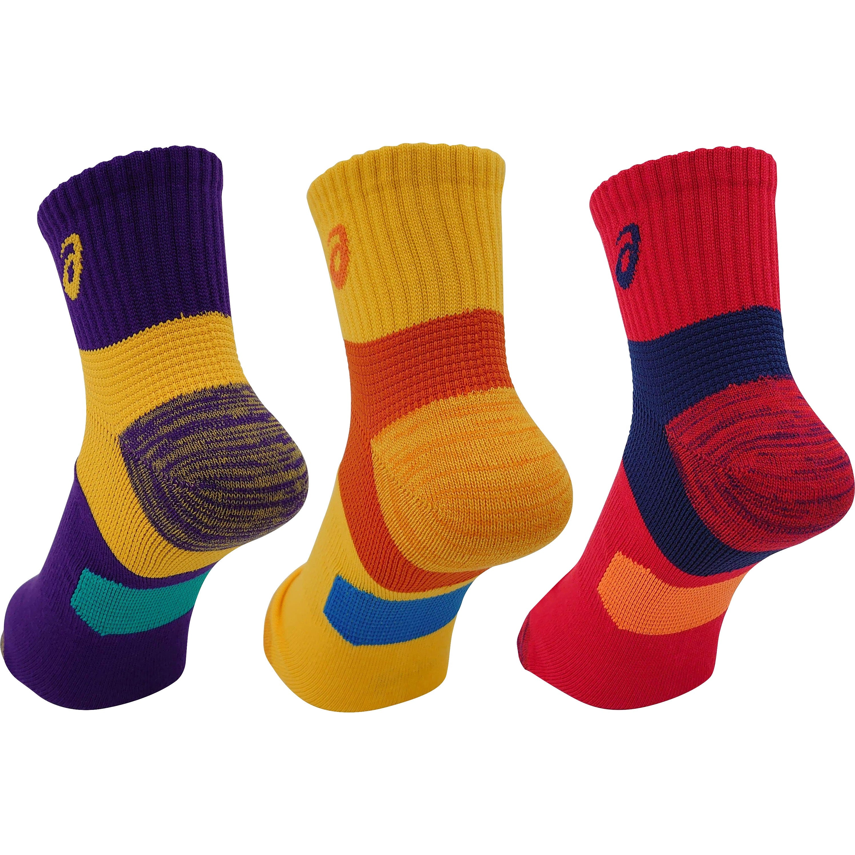 アシックス asics ソックス 481-415 3足組 24～26cm メンズ DEO ダブル消臭 高耐久 ワーク 作業用 靴下 ミドル丈  Wサポート 足底サポート