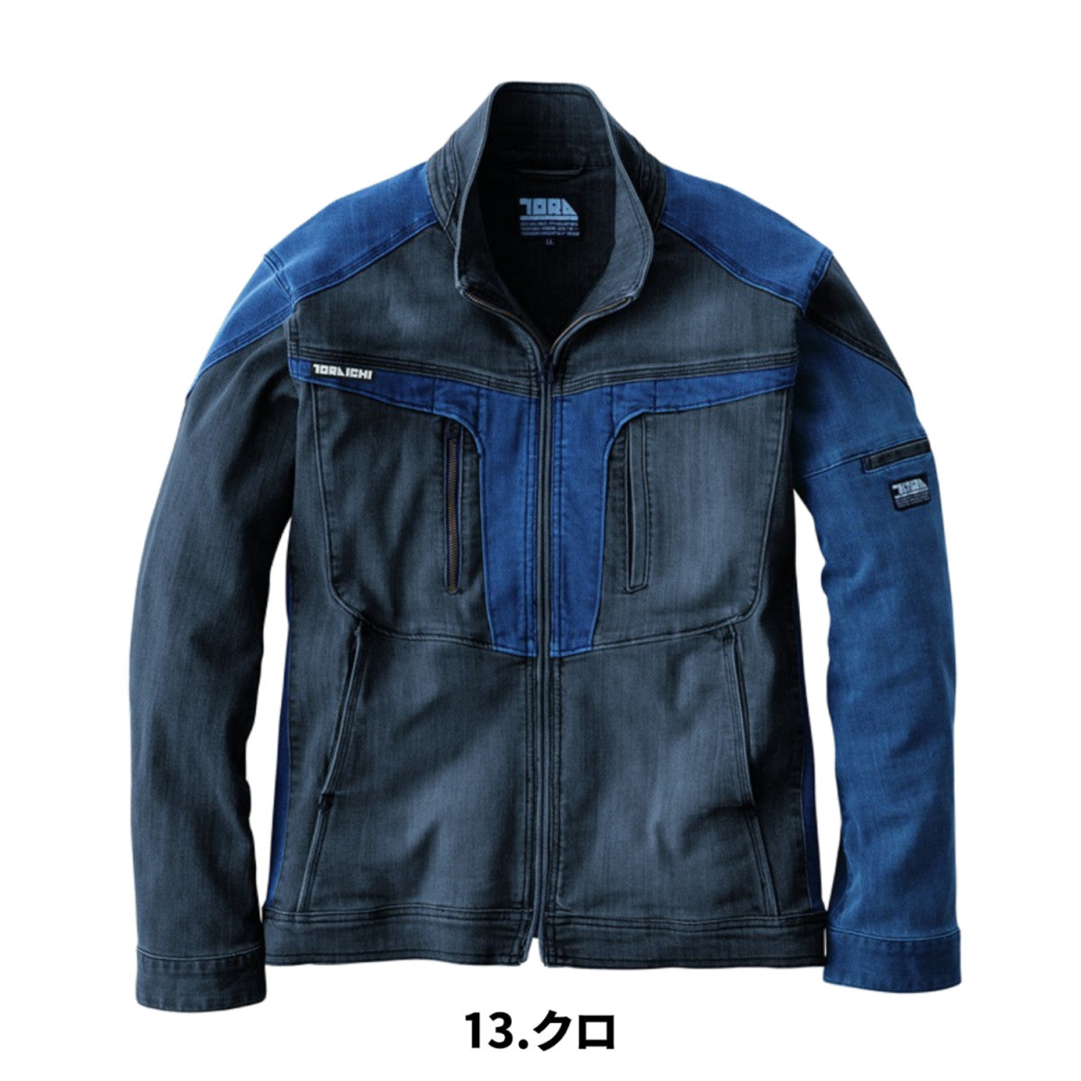 寅壱 2025AW 8992-124 デニムワークジャケット CORDURA 混ハイブリットデニム 作業着 デニムジャケット ワーク ストレッチ コーデュラナイロン 高強度