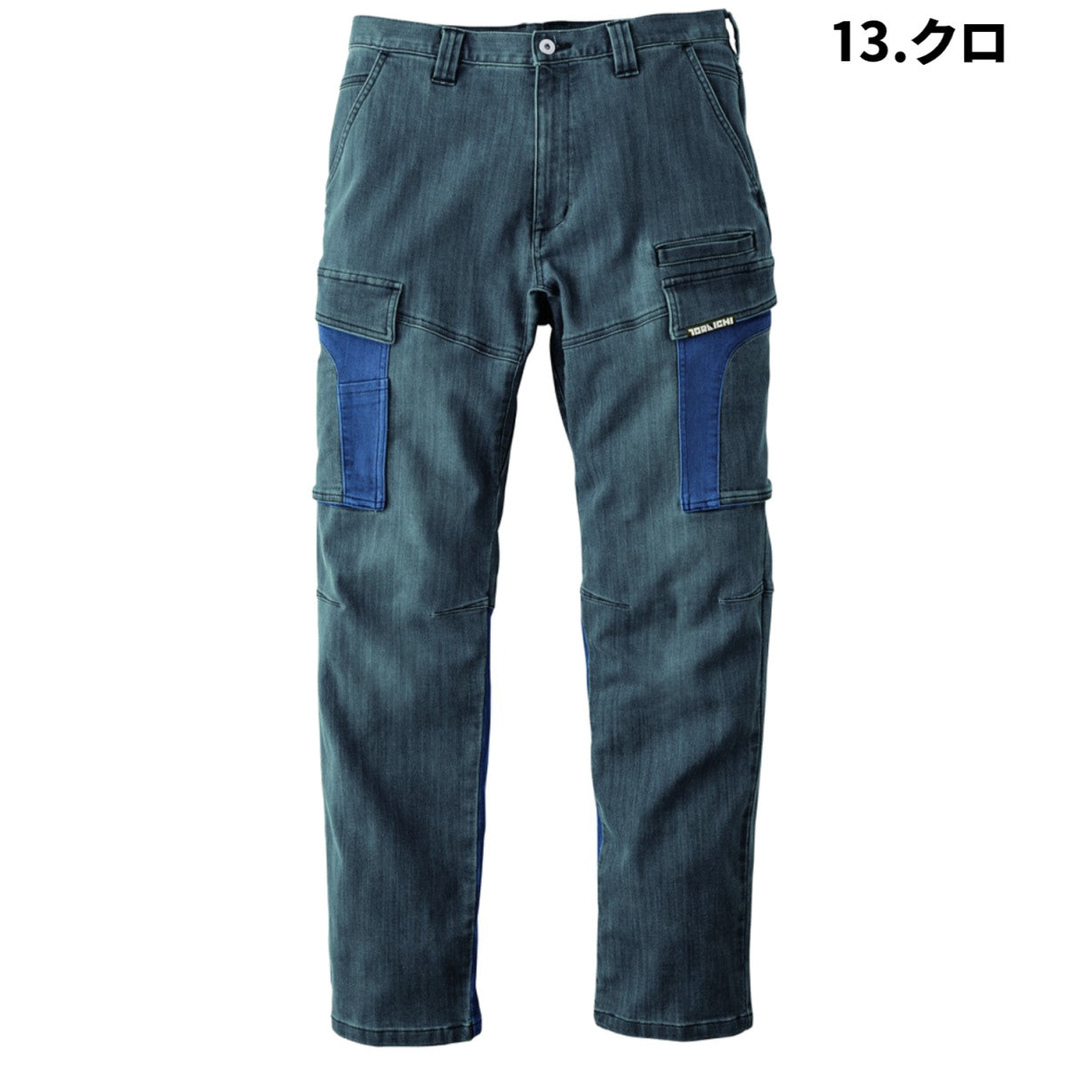 2025AW 寅壱 9882-219 デニムカーゴパンツ COUDURA混ハイブリットデニム 作業着 ワーク デニムパンツ ストレッチ 高強度