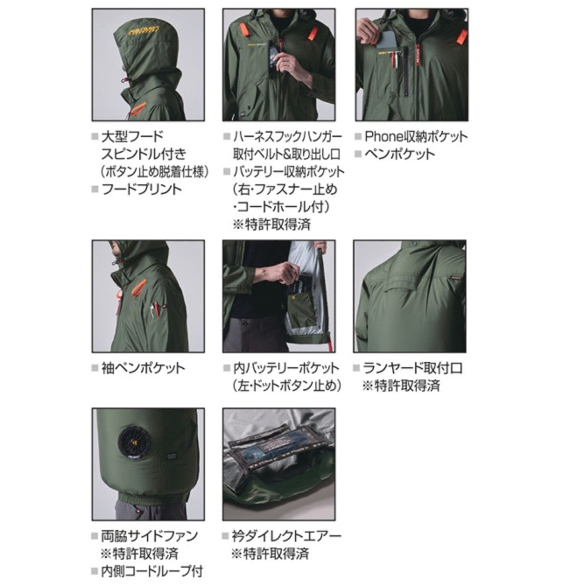 バートル AC2076 半袖ブルゾン 遮熱効果-10度 アルミコーティング 軽量 耐久性 撥水 防汚 サイドファン フルハーネス対応  熱中症 作業着 服のみ 単品