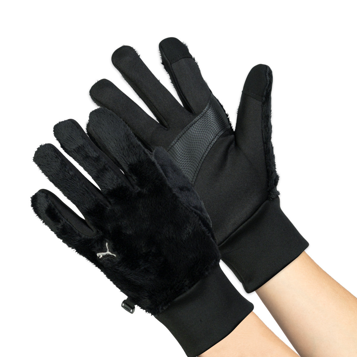 PUMA CW-3040 防寒ボアグローブ プーマ 防寒手袋 ストレッチ 保温 防風 すべり止め シャギーボア 作業 ワーク 2025AW ユニワールド