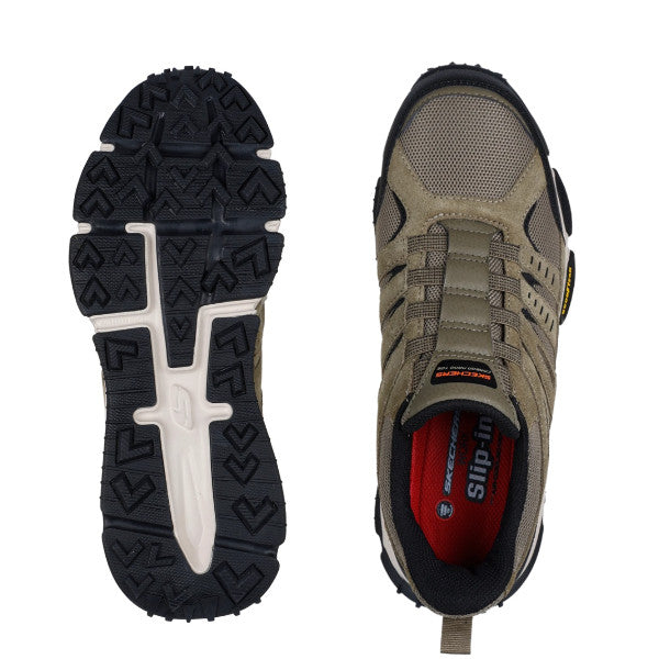 SKECHERS 安全靴 SKECH-AIR ENVOY ST 2E スケッチャーズ スリップインズ グッドイヤーアウトソール 制電 海外規格 作業靴 メンズ ワークシューズ