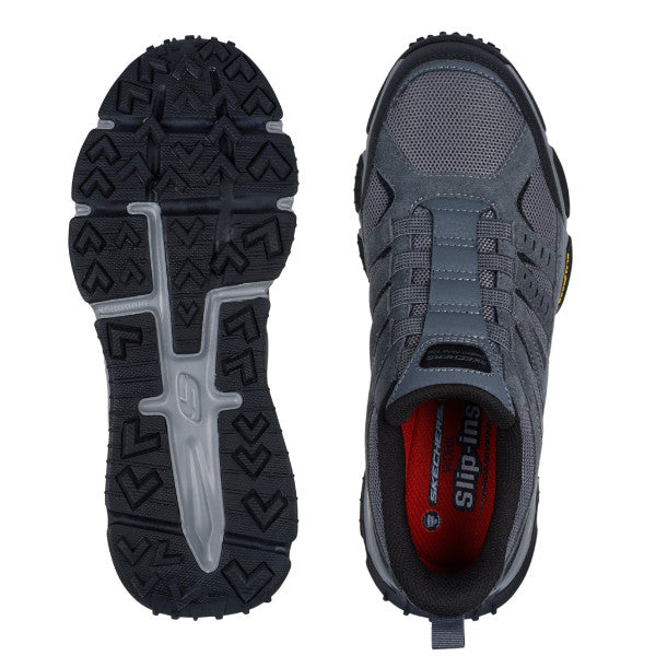 SKECHERS 安全靴 SKECH-AIR ENVOY ST 2E スケッチャーズ スリップインズ グッドイヤーアウトソール 制電 海外規格 作業靴 メンズ ワークシューズ
