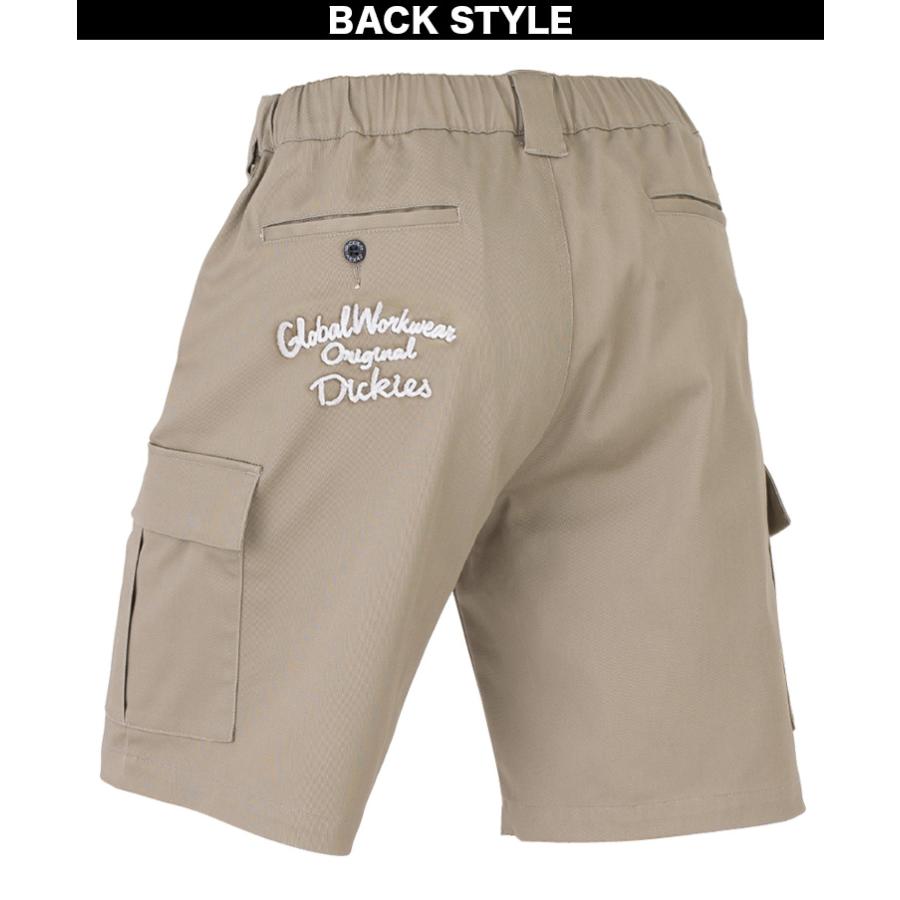 【数量限定】Dickies D-287651 刺繍入りストレッチショートカーゴパンツ  2026SS新作 ディッキーズ ワークパンツ 作業服